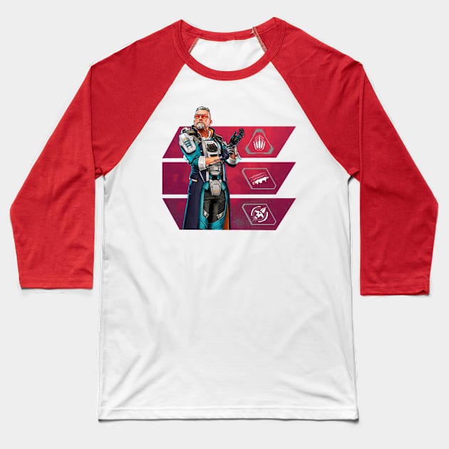 Ballistic Apex Legends Baseball T-Shirt by Paul Draw